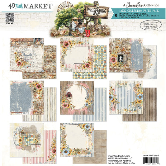 49 And Market - Whispering Way - 12 x12 Collection Pack