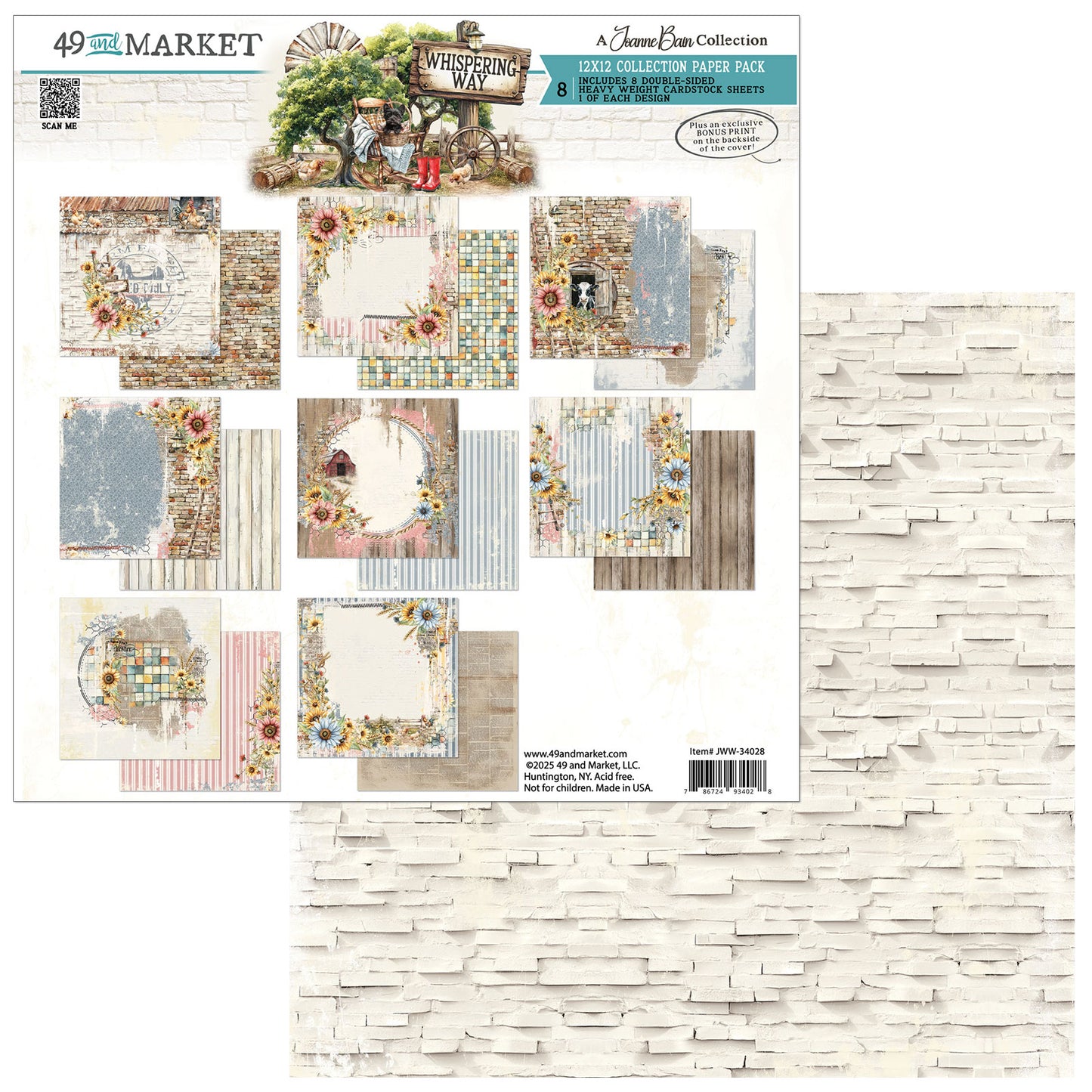 49 And Market - Whispering Way - 12 x12 Collection Pack