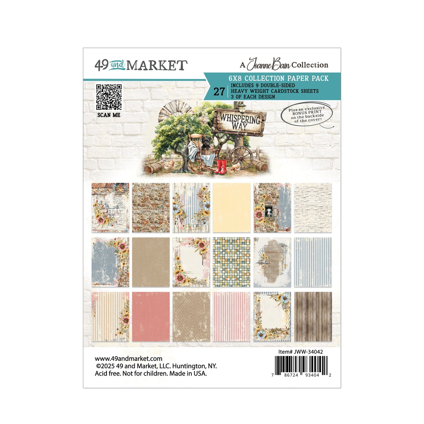 49 and Market - Whispering Way - 6 x 8 Collection Pack