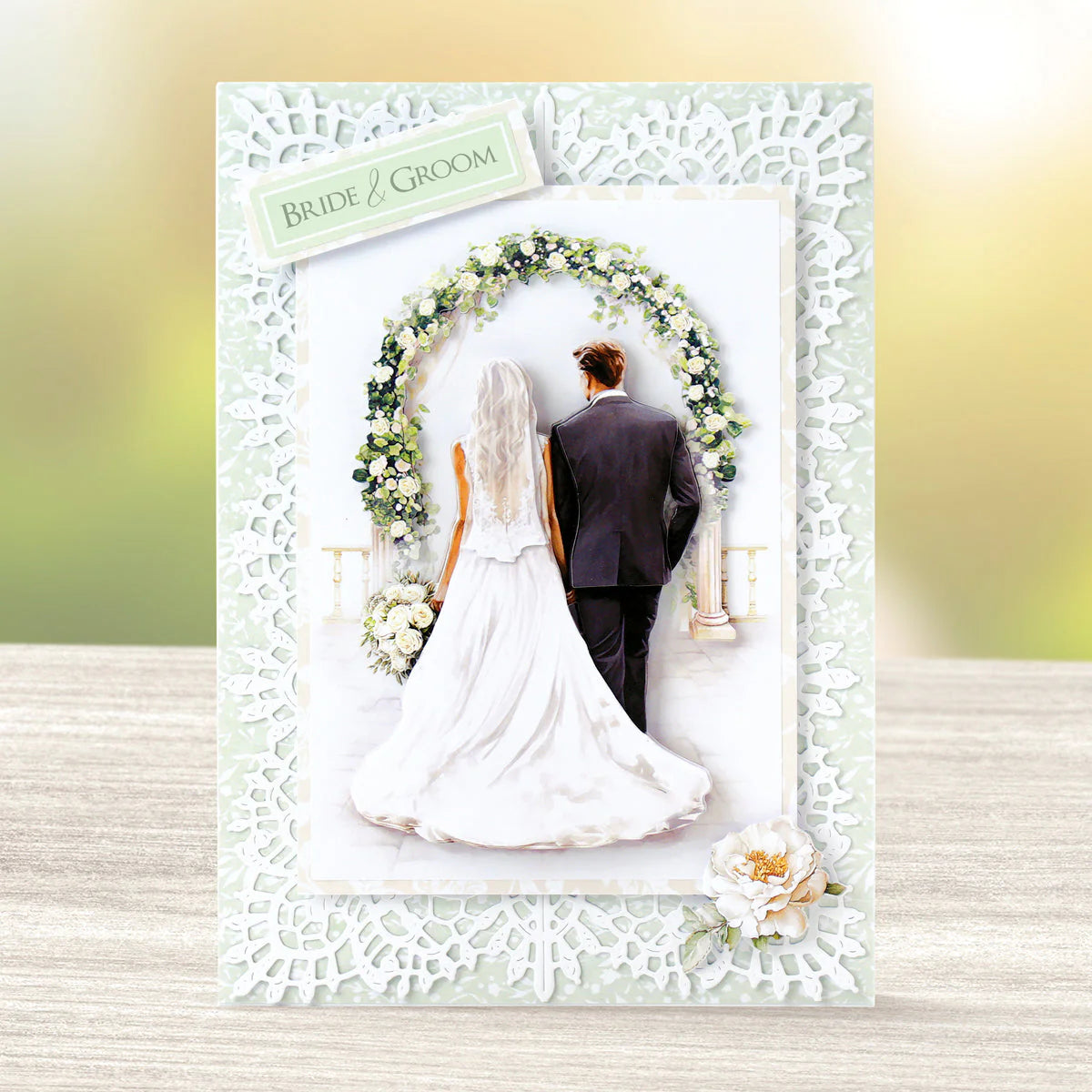 Katy Sue - 3D Die Cut Decoupage – Bride & Groom (1/sheet) (Forever & Always)