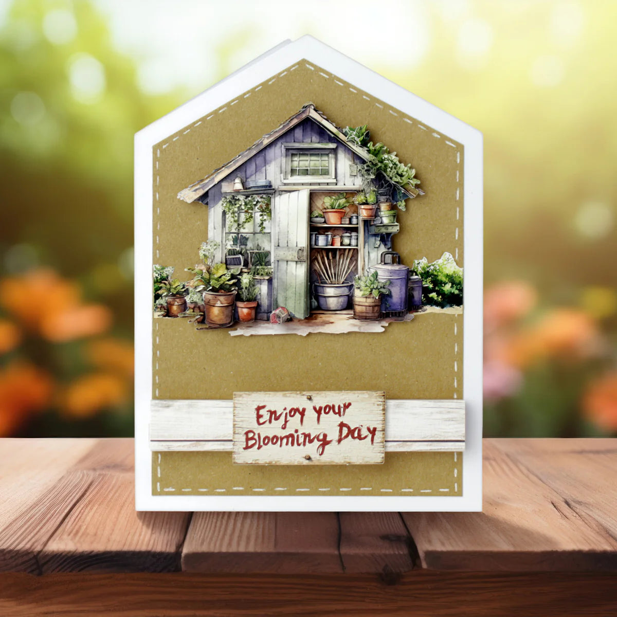 Katy Sue -  3D Die Cut Decoupage - The Potting Shed - (1/sheet)