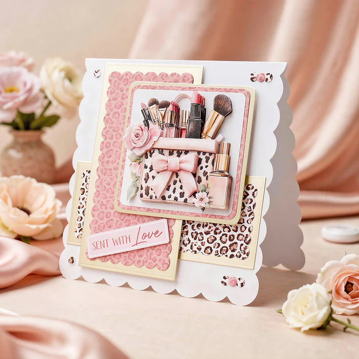 Katy Sue - 3D Die Cut Decoupage – Lavender Luxe Glamour (1/sheet) (Rose Couture Collection)
