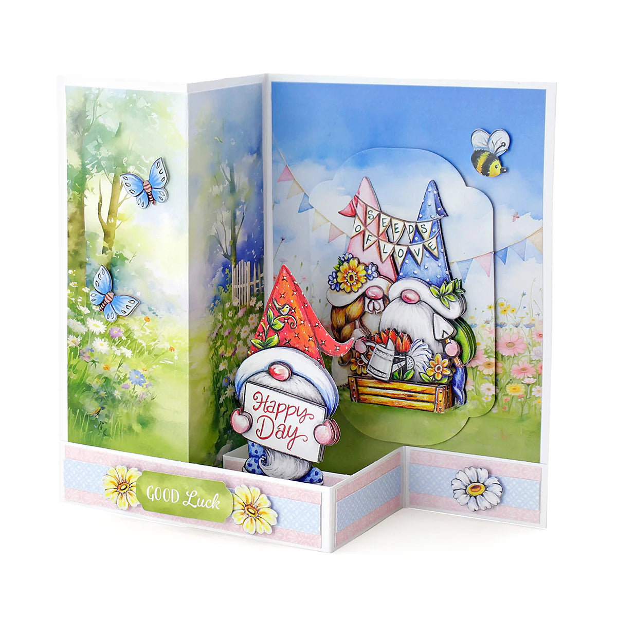 Katy Sue - White 5x7 Side Pop Up Cards & Envelopes 127x178mm (6/pack)