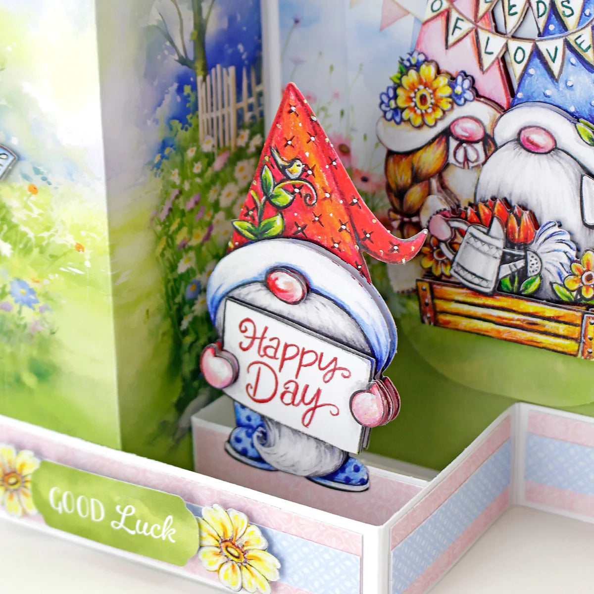Katy Sue - White 5x7 Side Pop Up Cards & Envelopes 127x178mm (6/pack)