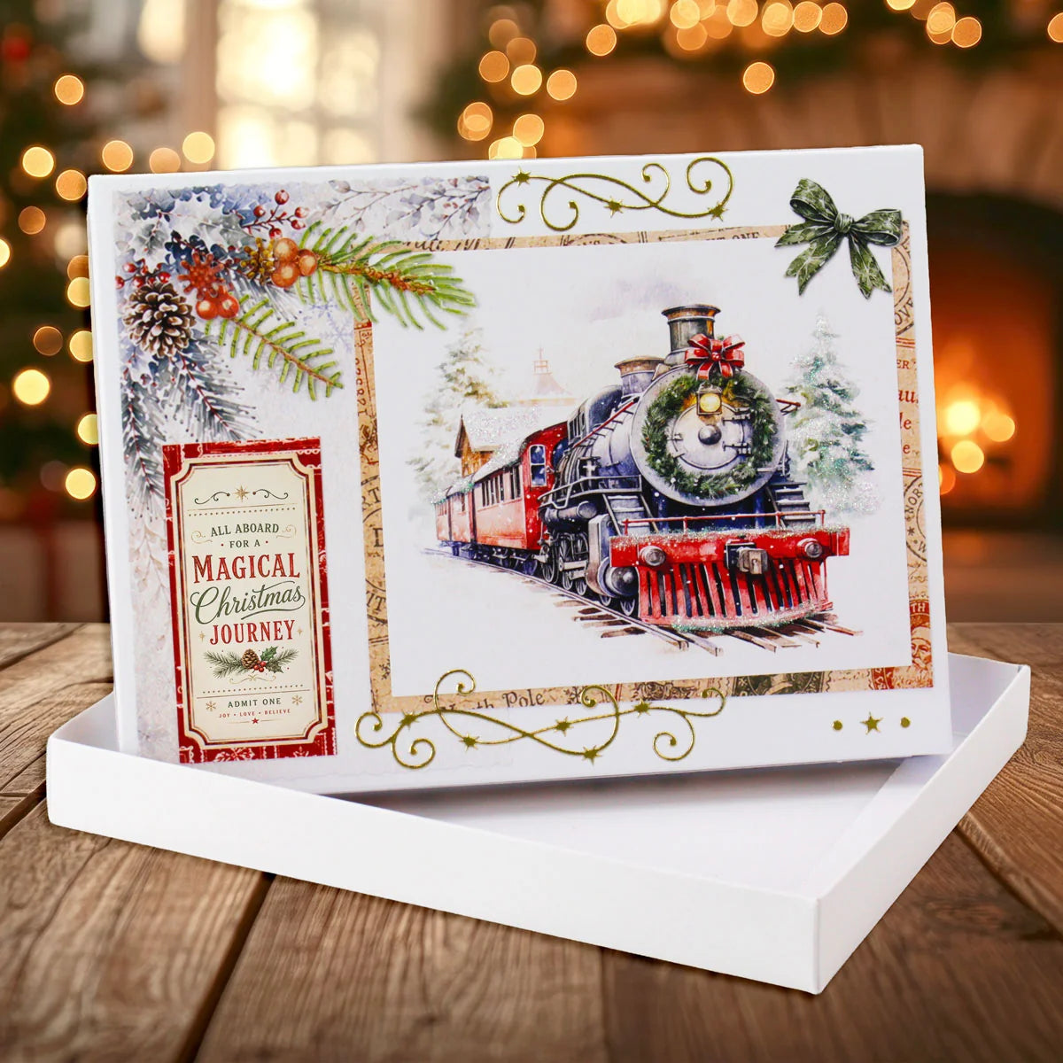 Katy Sue - Die Cut Decoupage – Christmas Train (1/sheet)