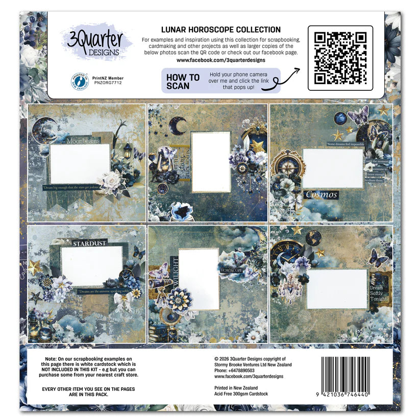 3Quarter Designs - 12x12 - Lunar Horoscopes