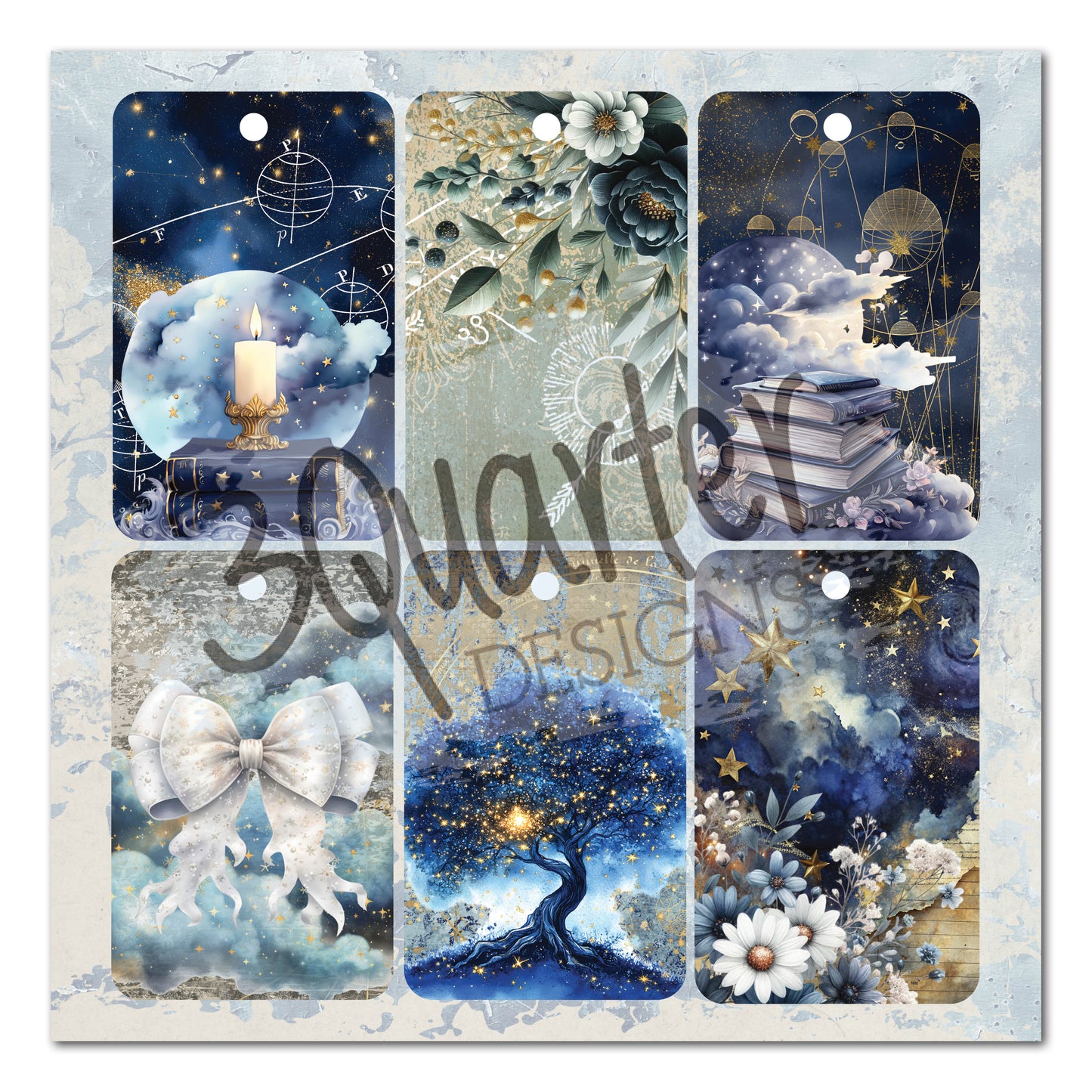 3Quarter Designs - 8x8 - Lunar Horoscopes