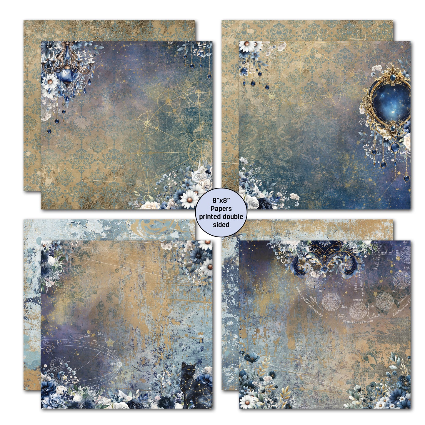 3Quarter Designs - 8x8 - Lunar Horoscopes