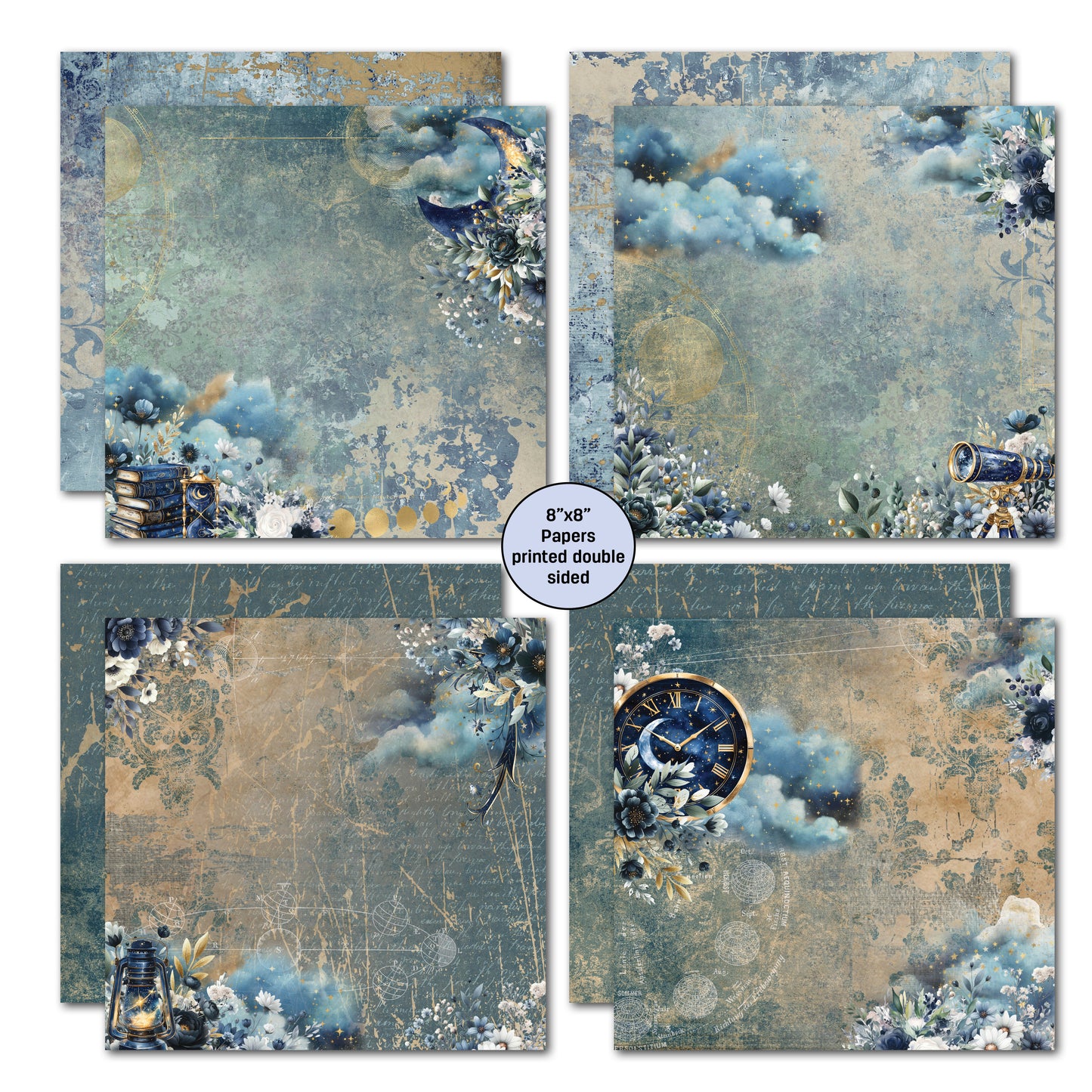 3Quarter Designs - 8x8 - Lunar Horoscopes