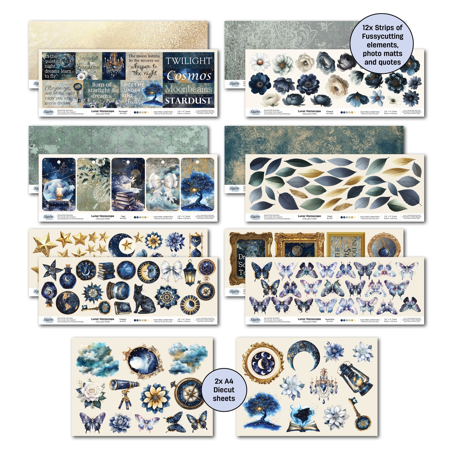 3Quarter Designs - 12x12 - Lunar Horoscopes