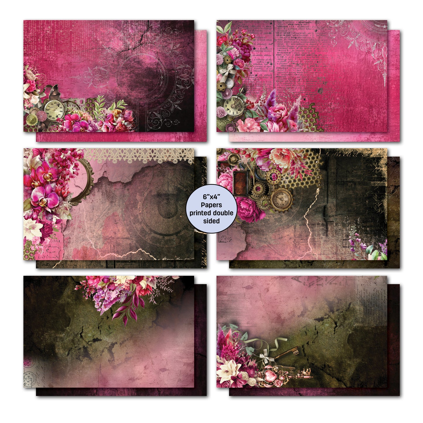 3Quarter Designs - 6x4 Card Making Pack - Mrs Aeronaut