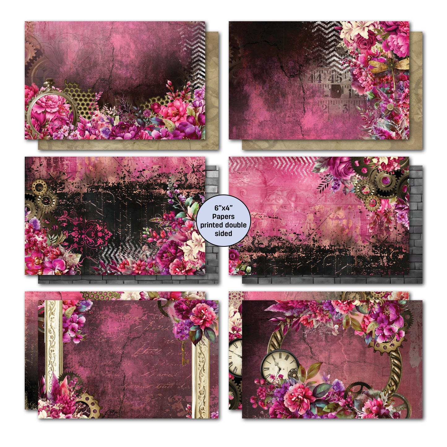 3Quarter Designs - 6x4 Card Making Pack - Mrs Aeronaut