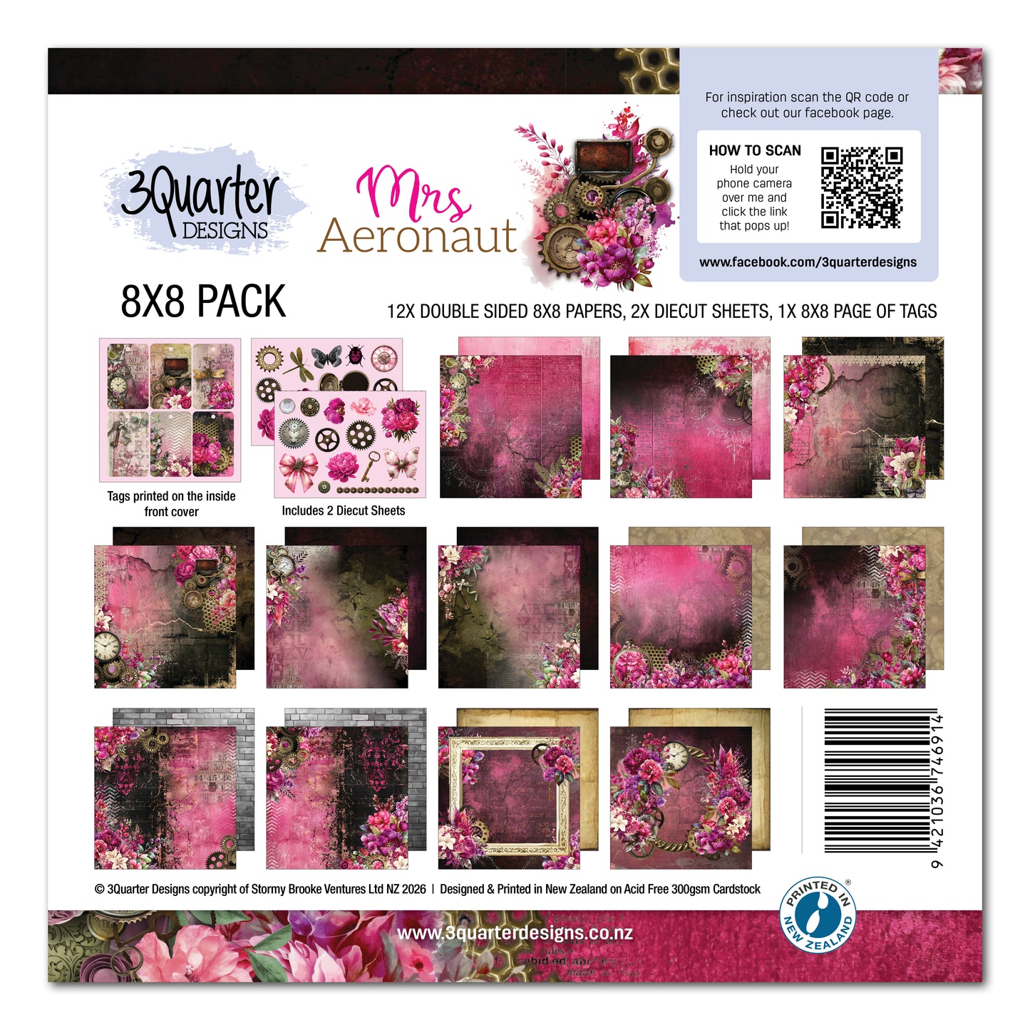 3Quarter Designs - 8x8 - Mrs Aeronaut