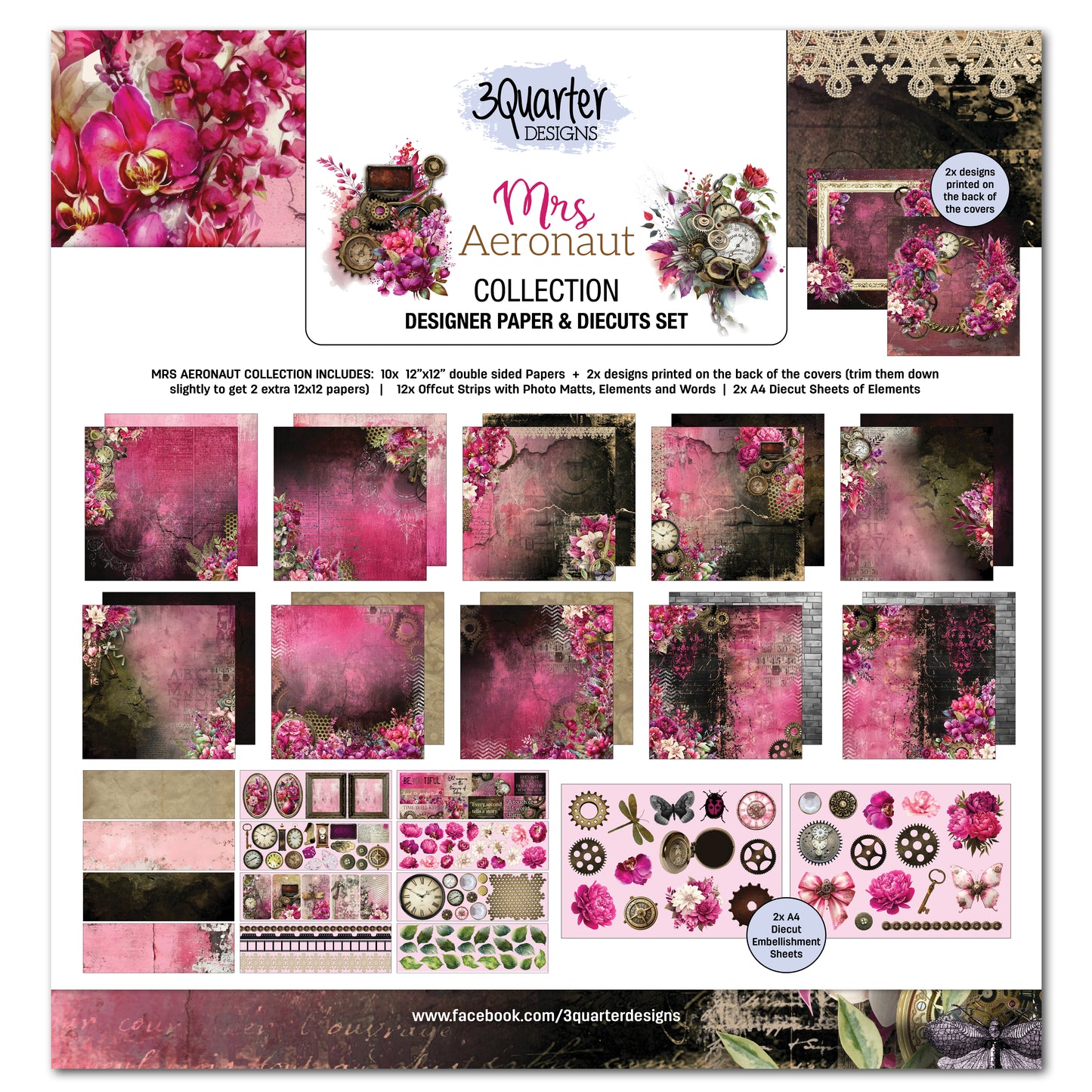 3Quarter Designs - 12x12 - Mrs Aeronaut