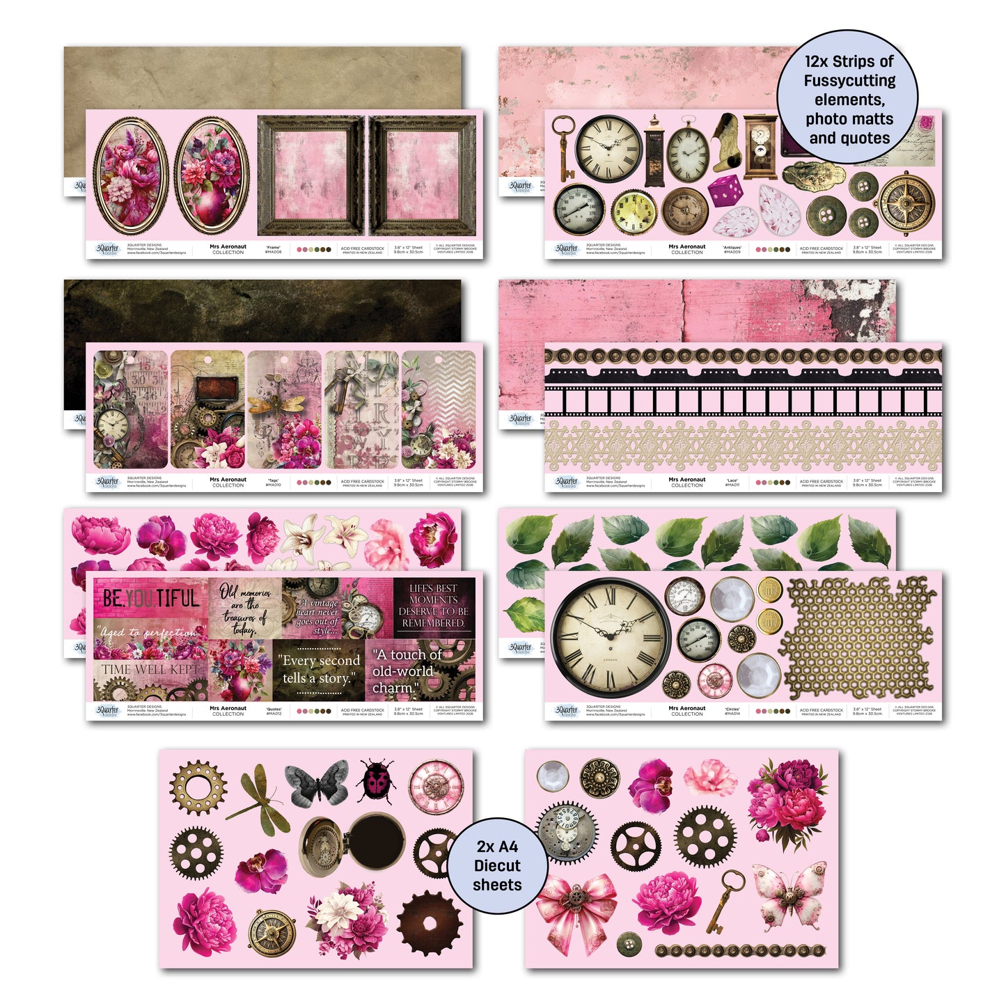 3Quarter Designs - 12x12 - Mrs Aeronaut