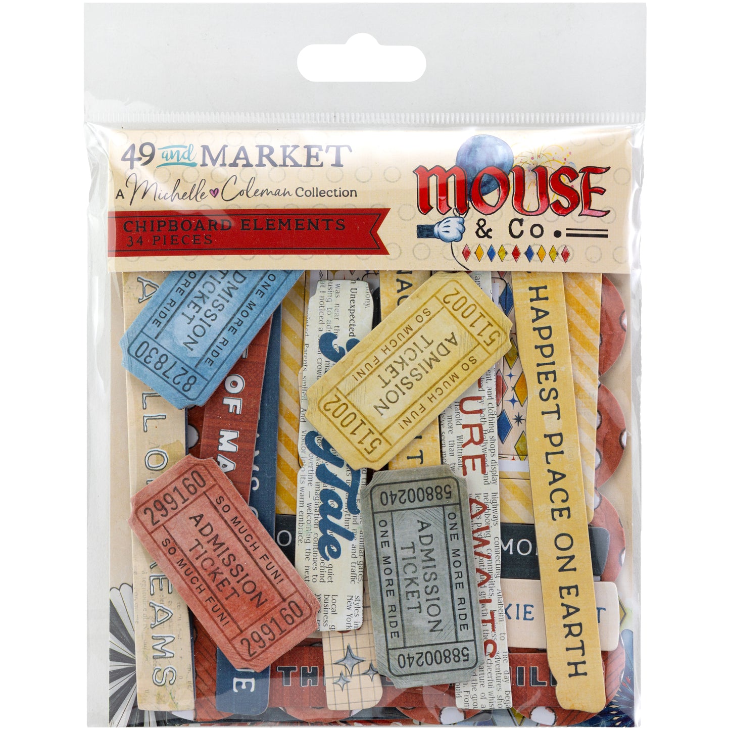 49 and Market - Mouse & Co. - Chipboard Set