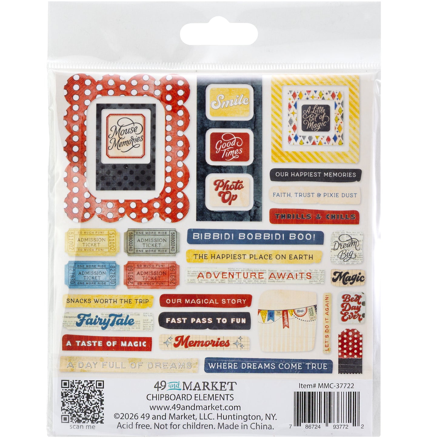 49 and Market - Mouse & Co. - Chipboard Set