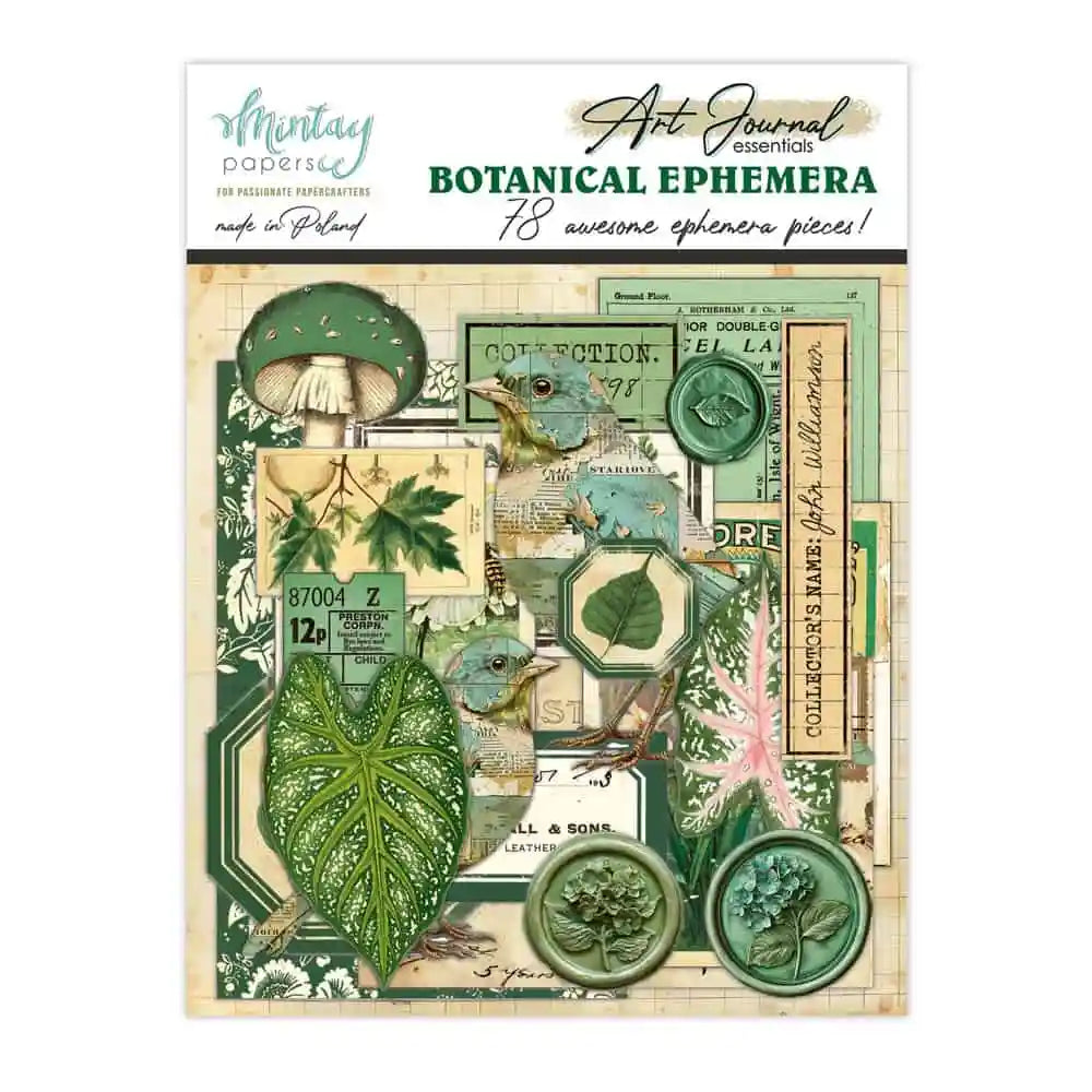 Mintay - Art Journal Essentials - Botanical Ephemera (78/pack)