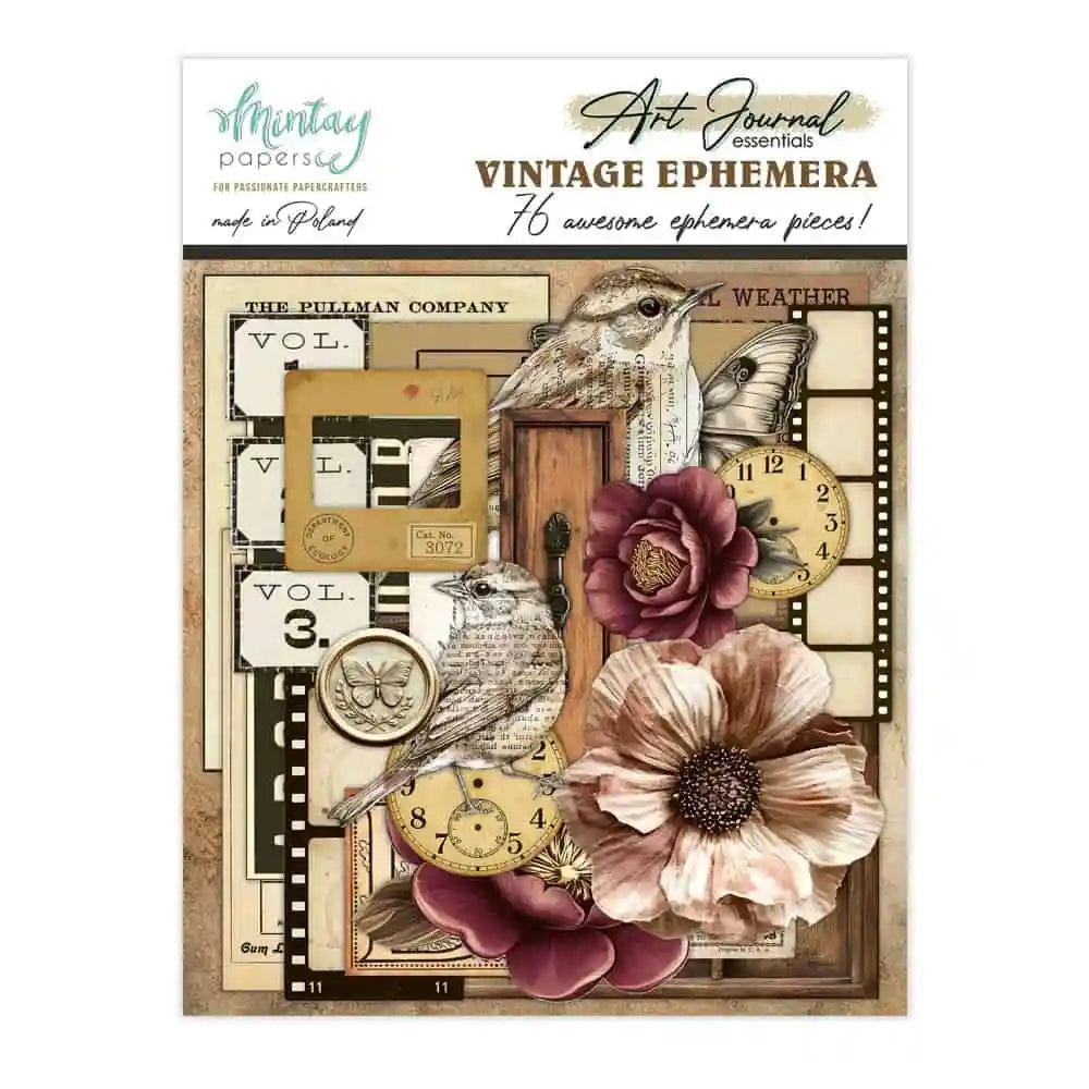 Mintay - Art Journal Essentials - - Vintage Ephemera (76/pack)