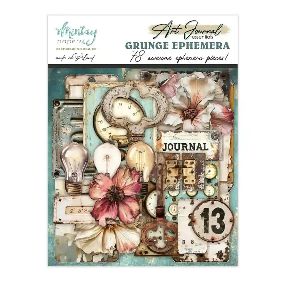 Mintay - Art Journal Essentials - Grunge Ephemera (78/pack)