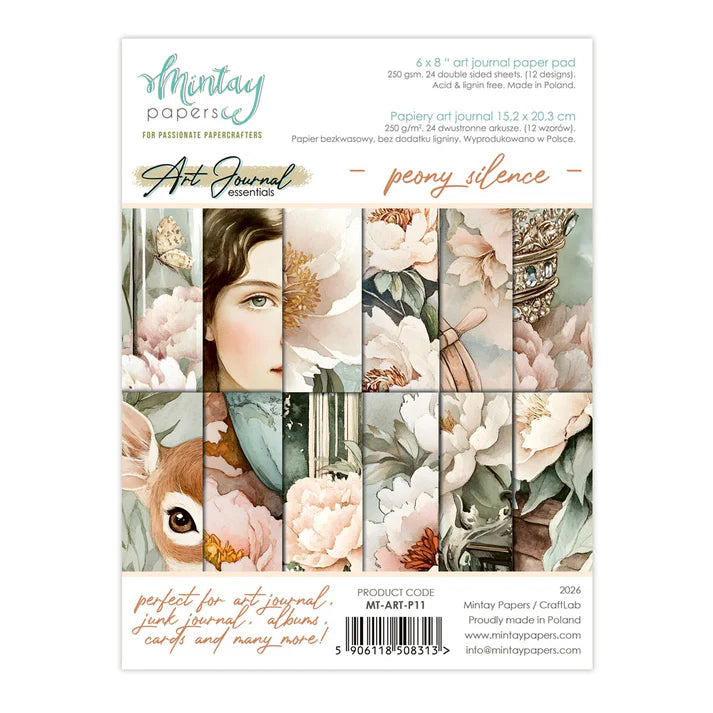 Mintay - Art Journal Essentials - 11 -Peony Silence