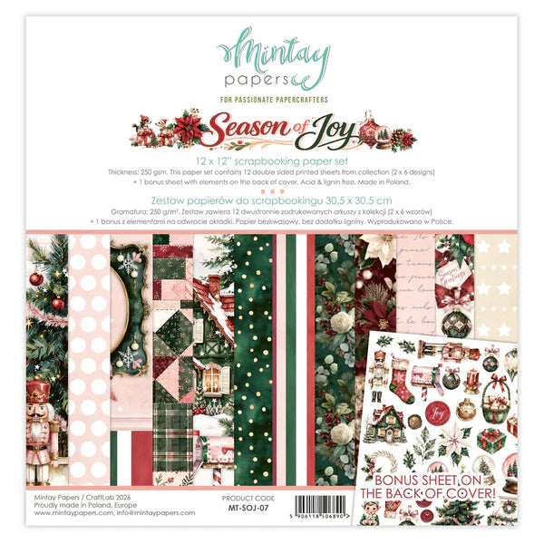 Mintay - Season of Joy - 12x12 Paper Pack