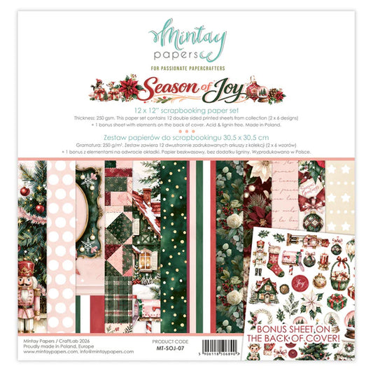 Mintay - Season of Joy - 12x12 Paper Pack