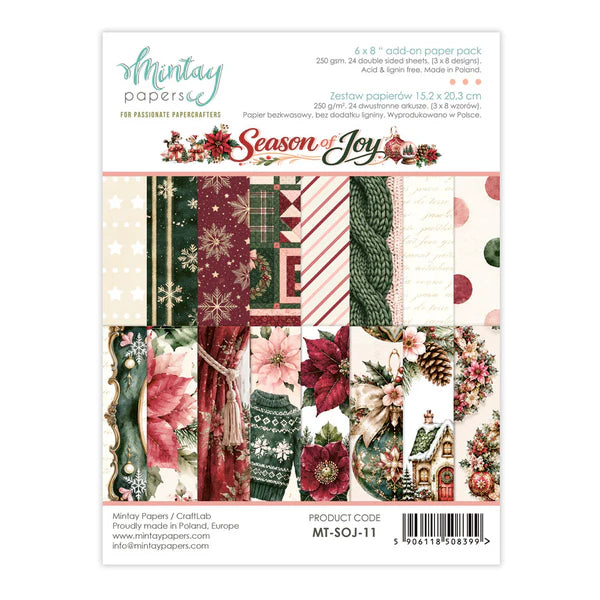 Mintay - Season of Joy - 6x8 Paper Pad