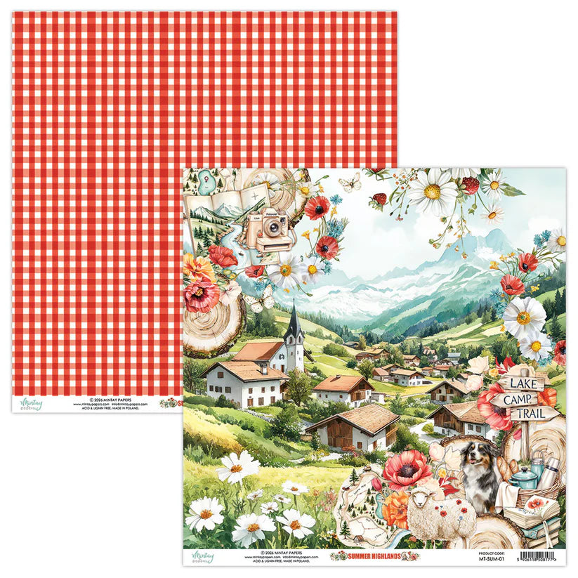 Mintay - Summer Highlands -01 - 12x12 Paper (1/sheet)