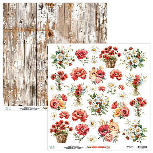 Mintay - Summer Highlands - 12x12 Cut Florals Paper (1/sheet)