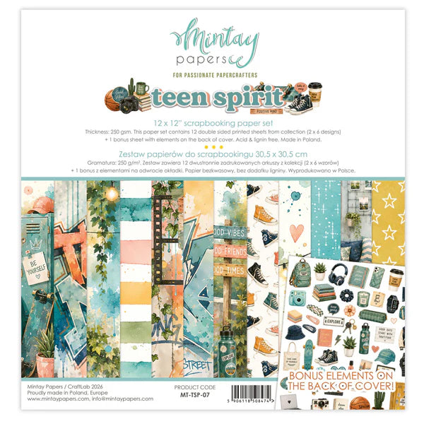 Mintay - Teen Spirit - 12x12 Paper Pack
