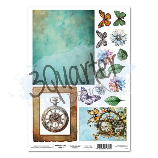 3Quarter Designs - Mini Project Sheet - Floral Mechanica