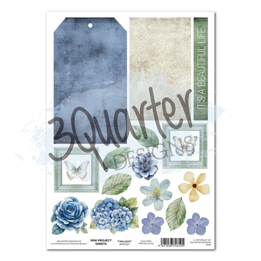 3Quarter Designs - Mini Project Sheet - Twilight Ink