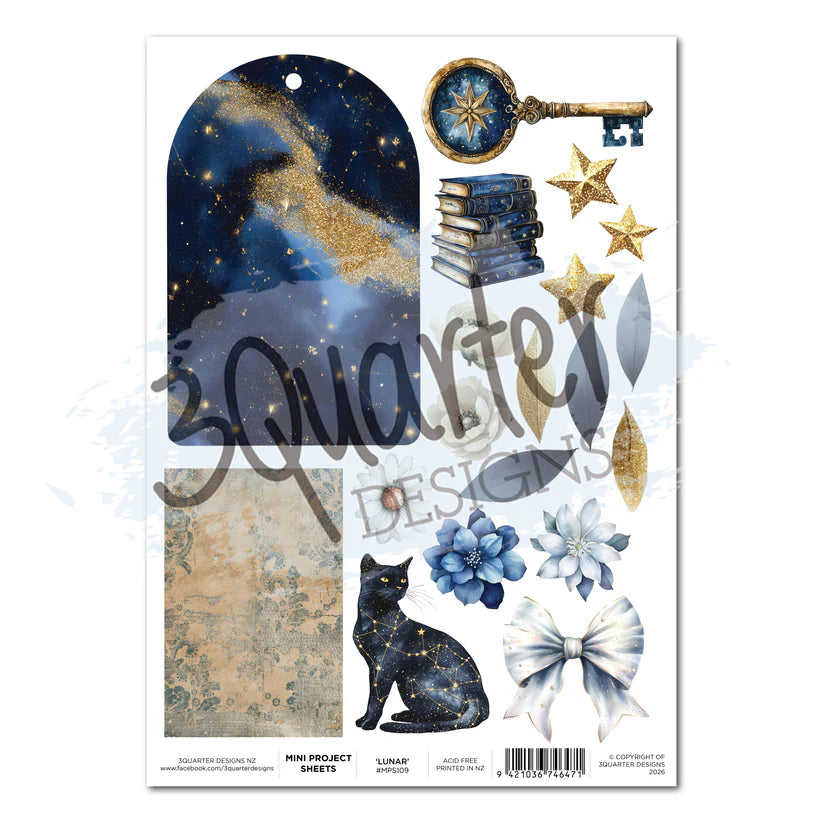 3Quarter Designs - Lunar Horoscopes - Mini Project Sheet