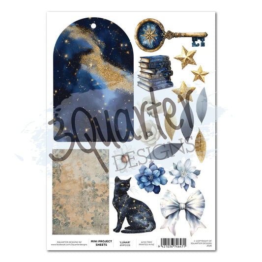 3Quarter Designs - Lunar Horoscopes - Mini Project Sheet