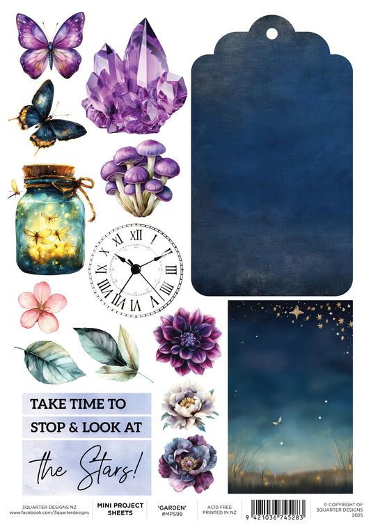3Quarter Designs - Mini Project Sheet - Night Garden
