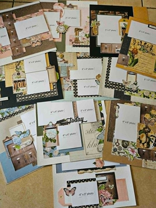 Jenny Heaslip - Multi Page Layouts (2 double, 7 single) - Sun 1-4pm - DEPOSIT ONLY