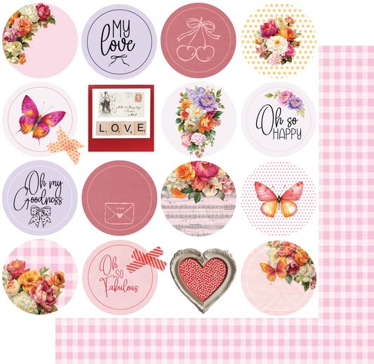 Uniquely Creative - Oh So Lovely - 12x12 Oh Happy Days Paper (1/sheet)