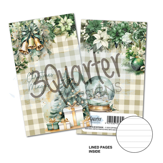 3Quarter Designs  - Mini Notebook - Pine Festivities