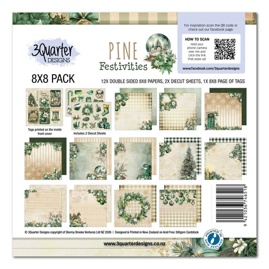 3Quarter Designs - 8x8 - Pine Festivities