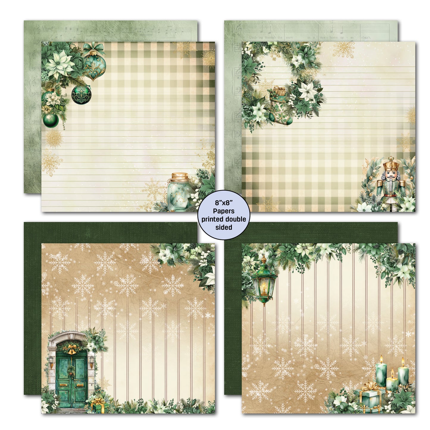 3Quarter Designs - 8x8 - Pine Festivities