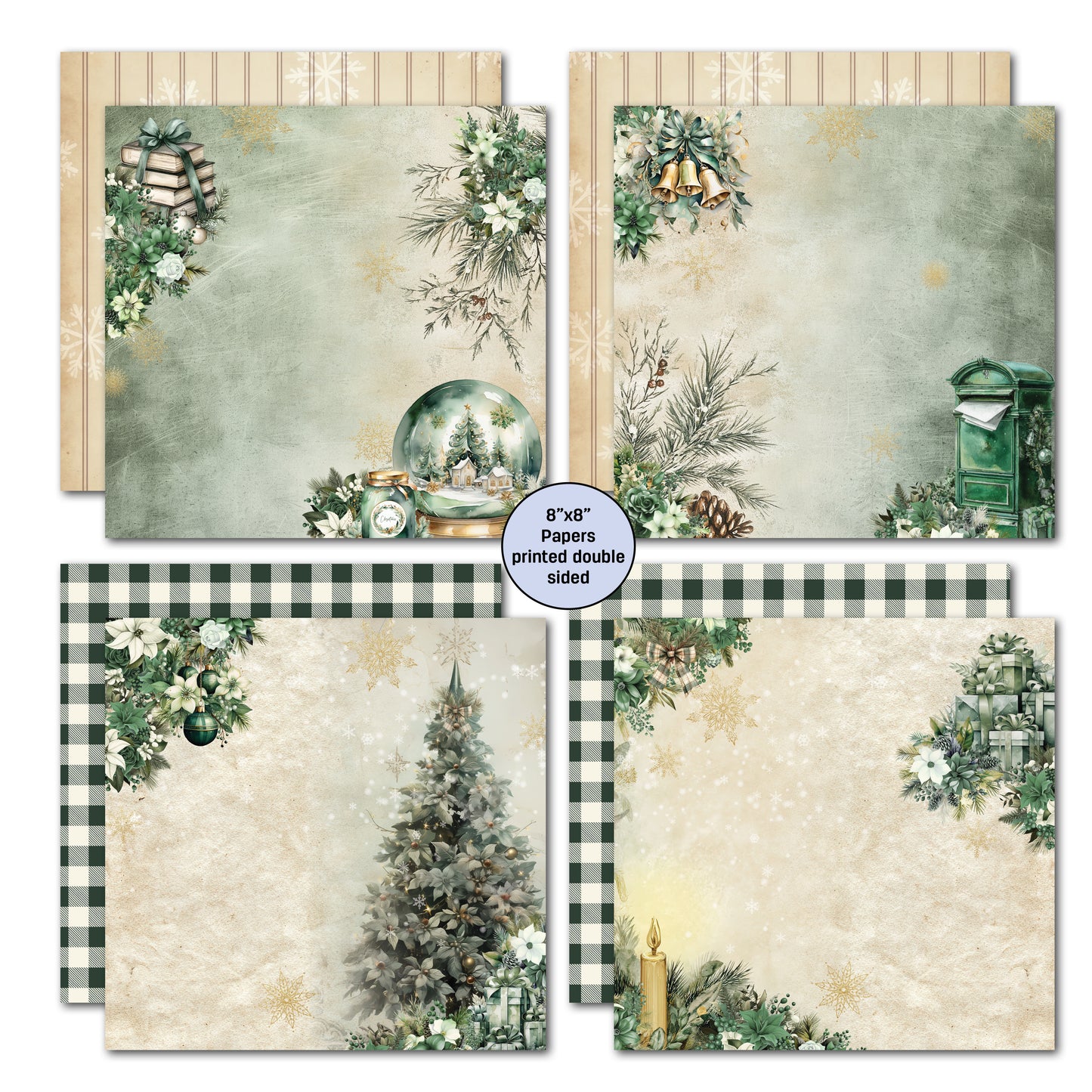 3Quarter Designs - 8x8 - Pine Festivities