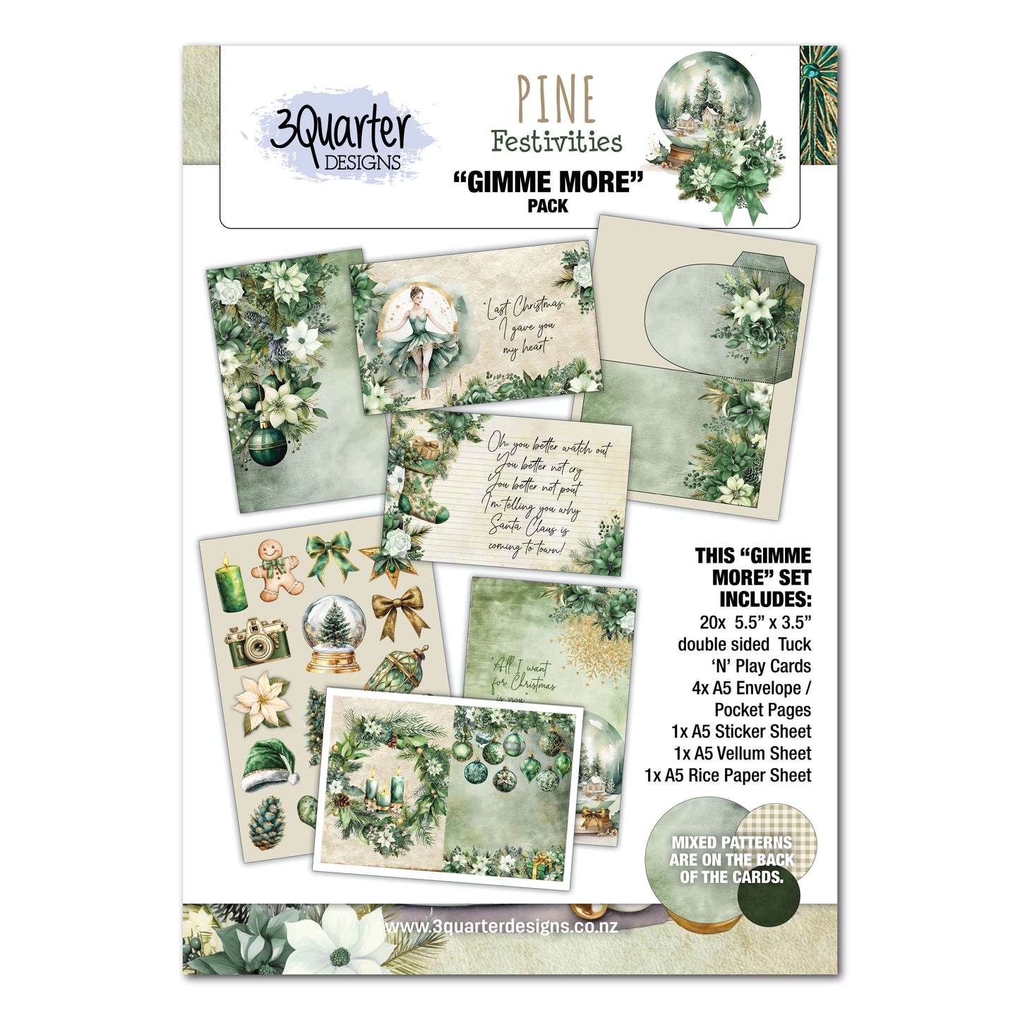 3Quarter Designs - Gimme More - Pine Festivities