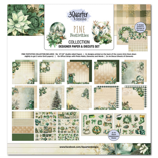 3Quarter Designs - 12x12 - Pine Festivities