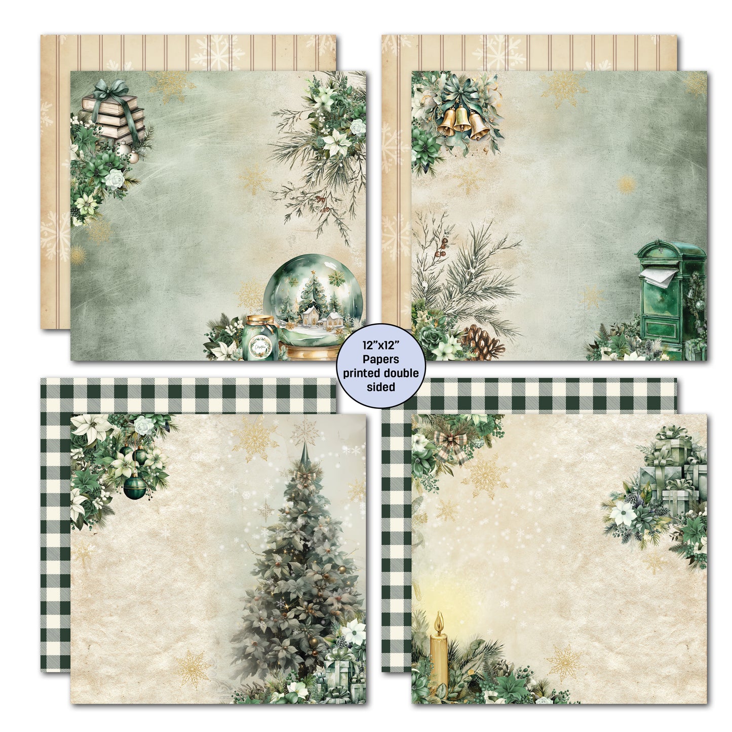 3Quarter Designs - 12x12 - Pine Festivities