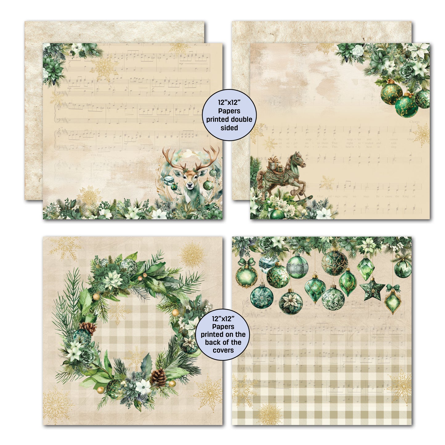 3Quarter Designs - 12x12 - Pine Festivities