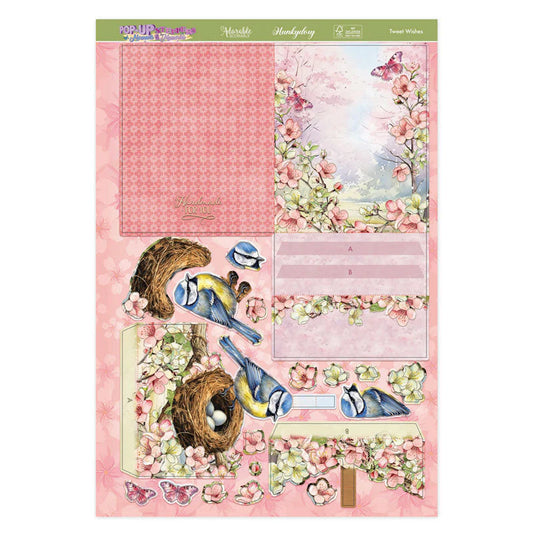 Hunkydory Crafts - Pop=Up Stepper Card - Tweet Wishes