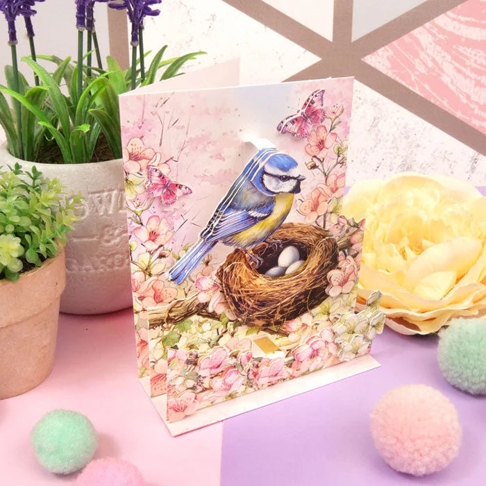 Hunkydory Crafts - Pop=Up Stepper Card - Tweet Wishes