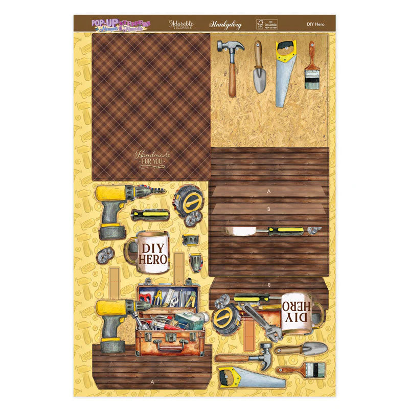 Hunkydory Crafts - Pop-Up Stepper Card - DIY Hero