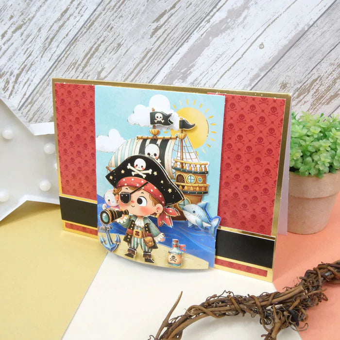 Hunkydory Crafts - Pop-Up Stepper Card - Shiver Me Timbers